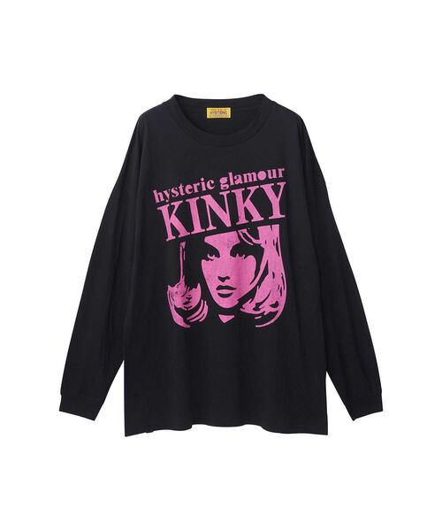 HYSTERIC GLAMOUR(ヒステリックグラマー)の「HYSTERIC KINKY Tシャツ(Tシャツ/カットソー・レディース・ベージュ/ブラック/カーキ・FREE)」の2枚目の写真