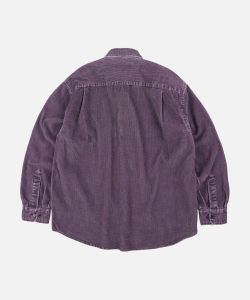 FRIZMWORKS(フリズムワークス)の「PIGMENT 8W コーデュロイシャツ 002 _ パープル(シャツ/ブラウス・メンズ・その他・SMALL/MEDIUM/LARGE/X-LARGE)」の2枚目の写真