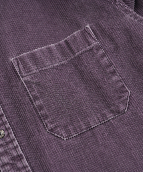 FRIZMWORKS(フリズムワークス)の「PIGMENT 8W コーデュロイシャツ 002 _ パープル(シャツ/ブラウス・メンズ・その他・SMALL/MEDIUM/LARGE/X-LARGE)」の4枚目の写真