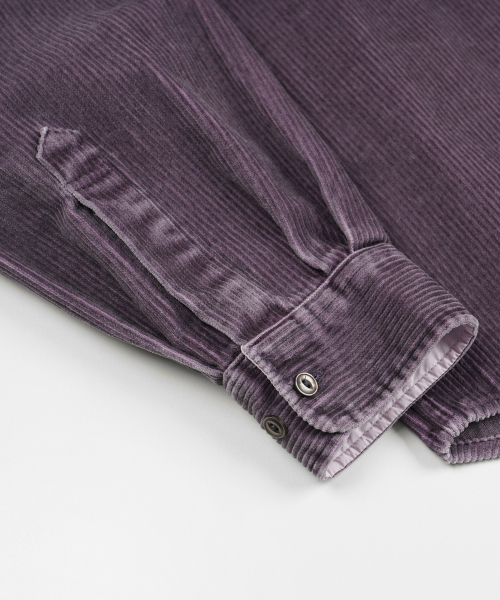 FRIZMWORKS(フリズムワークス)の「PIGMENT 8W コーデュロイシャツ 002 _ パープル(シャツ/ブラウス・メンズ・その他・SMALL/MEDIUM/LARGE/X-LARGE)」の5枚目の写真