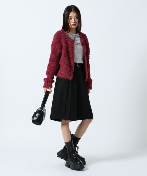 PAGEBOY(ページボーイ)の「ウォッシャブルシャギーカーディガン(カーディガン/ボレロ・レディース・ボルドー/ブラック/ライトグレー・FREE)」の20枚目の写真