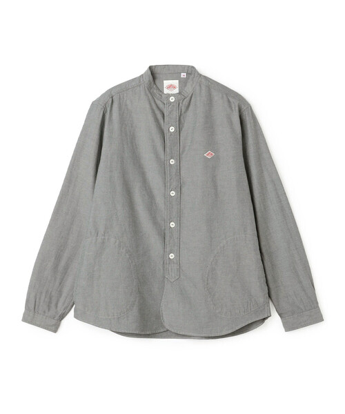 DANTON(ダントン)の「Men's Cotton Flannel Band Collar Shirt(シャツ/ブラウス・メンズ・グレー/オリーブ・44/42/40/38)」の10枚目の写真