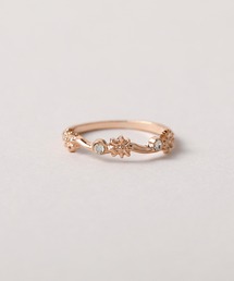 ◆◆金属アレルギー対応◆◆【made in japan】フラワーピンキーリング