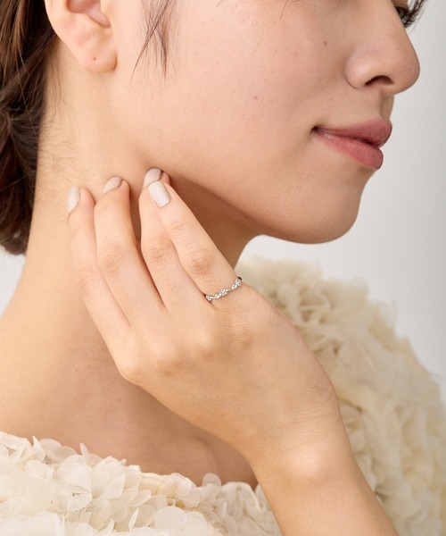 CALIN STANDARD(カリンスタンダード)の「◆◆金属アレルギー対応◆◆【made in japan】フラワーピンキーリング(リング・レディース・ゴールド/ピンクゴールド/シルバー・5号/3号)」の5枚目の写真