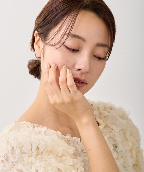 CALIN STANDARD(カリンスタンダード)の「◆◆金属アレルギー対応◆◆【made in japan】フラワーピンキーリング(リング・レディース・ゴールド/ピンクゴールド/シルバー・5号/3号)」の7枚目の写真
