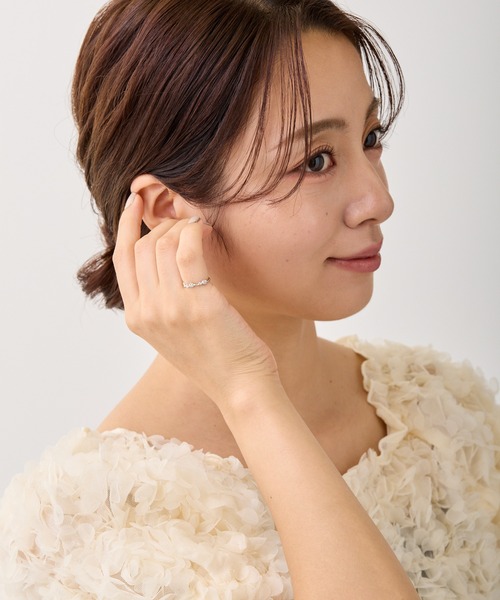CALIN STANDARD(カリンスタンダード)の「◆◆金属アレルギー対応◆◆【made in japan】フラワーピンキーリング(リング・レディース・ゴールド/ピンクゴールド/シルバー・5号/3号)」の9枚目の写真