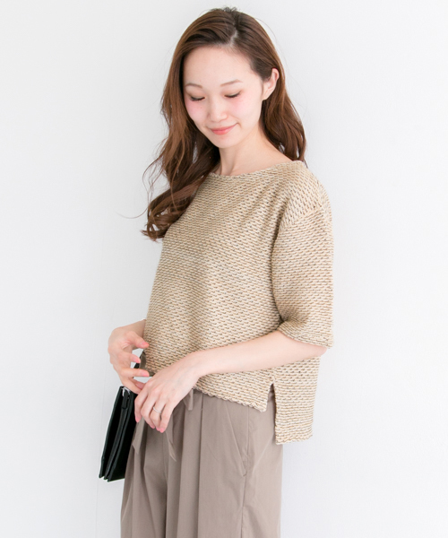 URBAN RESEARCH(アーバンリサーチ)の「UR JQワイドニット(ニット/セーター・レディース・オフホワイト/ベージュ・FREE)」の2枚目の写真
