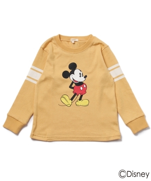 HusHusH(ハッシュアッシュ)の「天竺トレーナー(ミッキーマウス)(Tシャツ/カットソー・キッズ・ブルー/イエロー/ホワイト/レッド・90/12/10/13/11)」の1枚目の写真