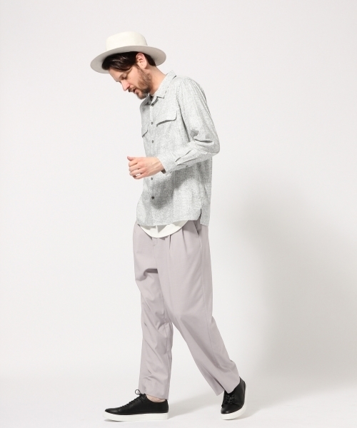 HARE(ハレ)の「アートパターンカイキンシャツ(HARE)(シャツ/ブラウス・メンズ・ネイビー/オフホワイト/ブルー・SMALL/MEDIUM)」の4枚目の写真