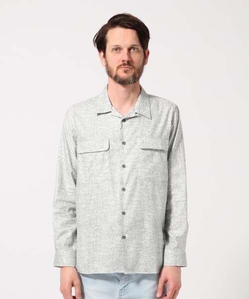 HARE(ハレ)の「アートパターンカイキンシャツ(HARE)(シャツ/ブラウス・メンズ・ネイビー/オフホワイト/ブルー・SMALL/MEDIUM)」の13枚目の写真