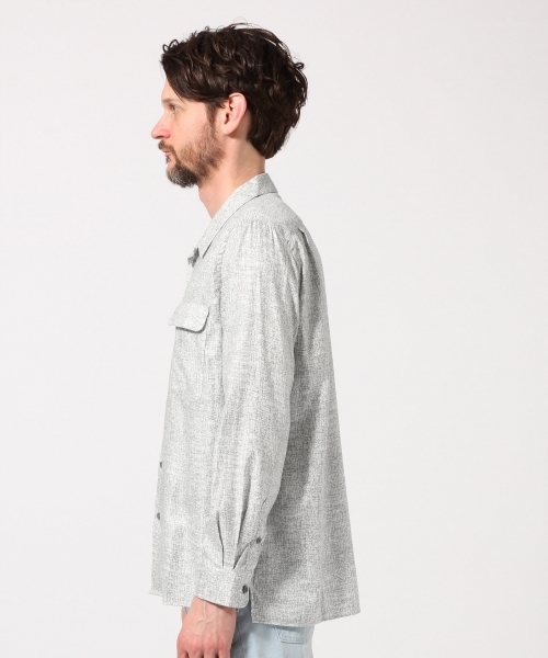 HARE(ハレ)の「アートパターンカイキンシャツ(HARE)(シャツ/ブラウス・メンズ・ネイビー/オフホワイト/ブルー・SMALL/MEDIUM)」の14枚目の写真