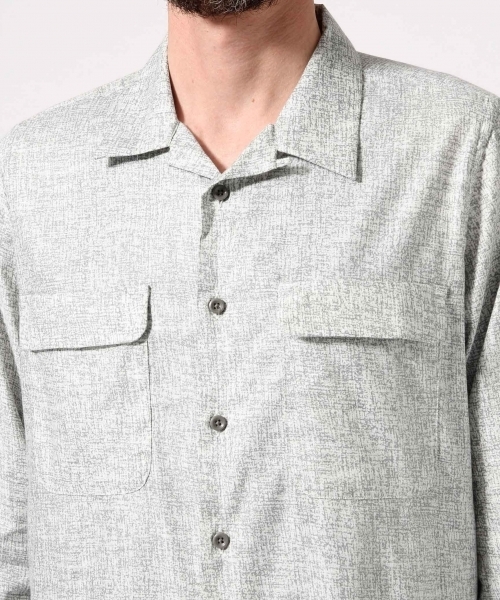 HARE(ハレ)の「アートパターンカイキンシャツ(HARE)(シャツ/ブラウス・メンズ・ネイビー/オフホワイト/ブルー・SMALL/MEDIUM)」の16枚目の写真