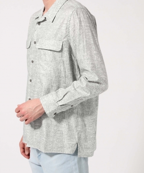 HARE(ハレ)の「アートパターンカイキンシャツ(HARE)(シャツ/ブラウス・メンズ・ネイビー/オフホワイト/ブルー・SMALL/MEDIUM)」の17枚目の写真