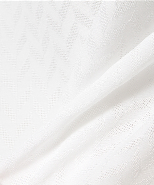 NATURAL BEAUTY BASIC（ナチュラルビューティーベーシック）の「ジャガードブラウス（シャツ/ブラウス・レディース・ホワイト系その他/ブラック・MEDIUM/SMALL）」の3枚目の写真