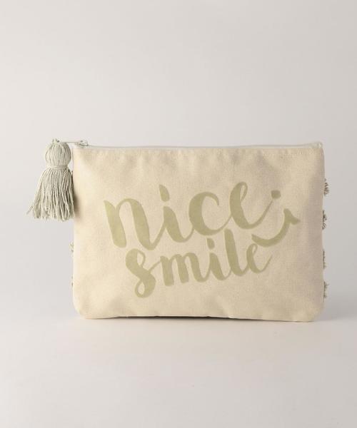 Another Edition（アナザーエディション）の「Another Edition×Lilas campbellナイスクラッチ/AE×L/Cambel　nice　CLT◆（クラッチバッグ・レディース・ナチュラル/ピンク/ネイビー・FREE）」の2枚目の写真