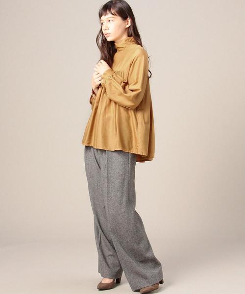 送料込新品【アローズ購入】ne Quittez pasハイネックギャザーブラウス BEAUTY&YOUTH UNITED ARROWS（ビューティーアンドユースユナイテッド
