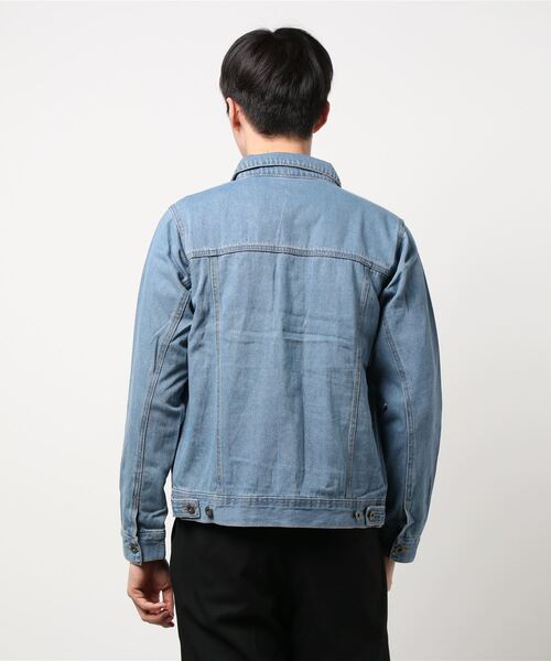 VIBGYOR(ヴィブジョー)の「VIBGYOR Select/ Gジャン デニム ジャケット(デニムジャケット・メンズ・インディゴブルー/ケミカルウォッシュ/ワンウォッシュ/ブルー系その他・X-LARGE/MEDIUM/LARGE)」の6枚目の写真