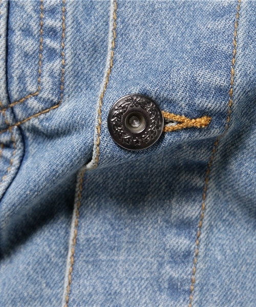 VIBGYOR(ヴィブジョー)の「VIBGYOR Select/ Gジャン デニム ジャケット(デニムジャケット・メンズ・インディゴブルー/ケミカルウォッシュ/ワンウォッシュ/ブルー系その他・X-LARGE/MEDIUM/LARGE)」の14枚目の写真