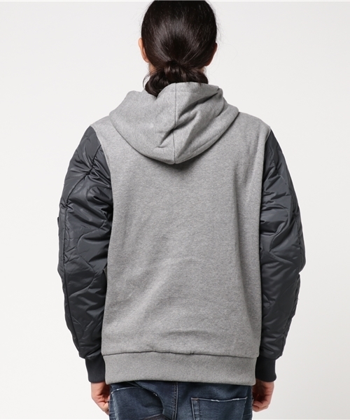 DIESEL（ディーゼル）の「00SVPR0QANY（ブルゾン・メンズ・グレー/ネイビー・MEDIUM/X-LARGE/SMALL/LARGE/XX-LARGE）」の5枚目の写真