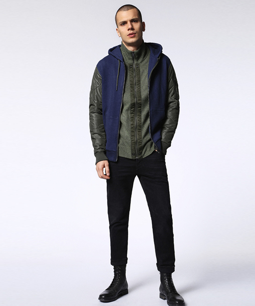 DIESEL（ディーゼル）の「00SVPR0QANY（ブルゾン・メンズ・グレー/ネイビー・MEDIUM/X-LARGE/SMALL/LARGE/XX-LARGE）」の20枚目の写真