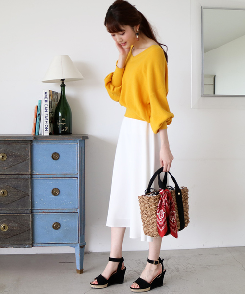 N.（N. Natural Beauty Basic）（エヌエヌナチュラルビューティーベーシック）の「ベーシックウェッジサンダル（サンダル・レディース・ベージュ/イエロー/ネイビー/ブラック・MEDIUM/LARGE/SMALL）」の14枚目の写真