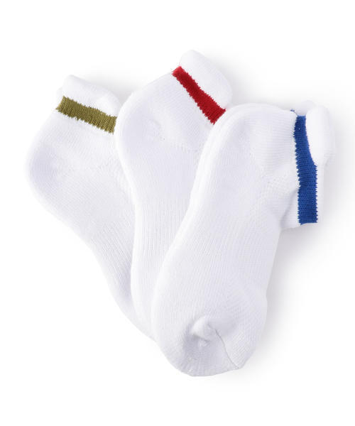 SHIPS（シップス）の「SHIPS KIDS:3P アンクル ソックス（ソックス/靴下・キッズ・ホワイト/ライトグレー・MEDIUM/SMALL/LARGE/X-SMALL/XX-SMALL）」の2枚目の写真