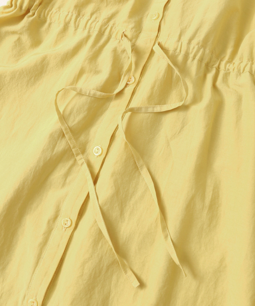 URBAN RESEARCH（アーバンリサーチ）の「【TRILL掲載】UR シルクコットンシャツワンピ―ス（シャツワンピース・レディース・オフホワイト/ネイビー/イエロー・FREE）」の15枚目の写真