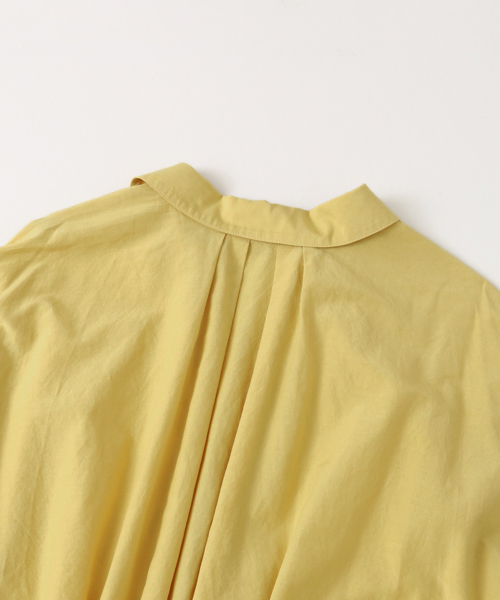 URBAN RESEARCH（アーバンリサーチ）の「【TRILL掲載】UR シルクコットンシャツワンピ―ス（シャツワンピース・レディース・オフホワイト/ネイビー/イエロー・FREE）」の18枚目の写真