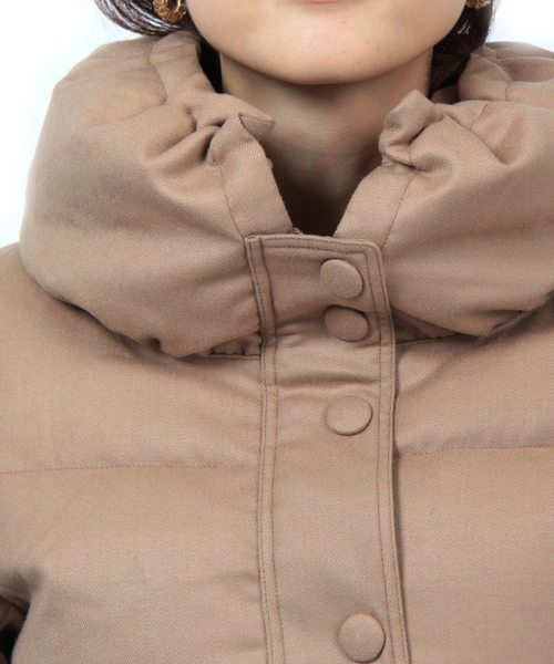 BEAUTY&YOUTH UNITED ARROWS(ビューティーアンドユースユナイテッドアローズ)の「BY サキソニーダウンショート † ◆(ダウンジャケット/コート・レディース・ブラック/ベージュ・SMALL/MEDIUM)」の7枚目の写真