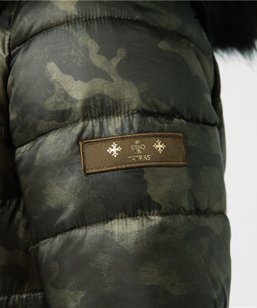 TATRAS【タトラス】PALLIDA カモフラ柄リバーシブルダウンコート