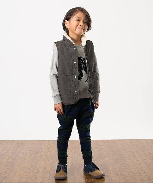 F.O.KIDS（エフオーキッズ）の「2柄サルエルタックパンツ 9分丈（その他パンツ・キッズ・グレー/グリーン・90/100/110/120/80/130/95/140）」の15枚目の写真