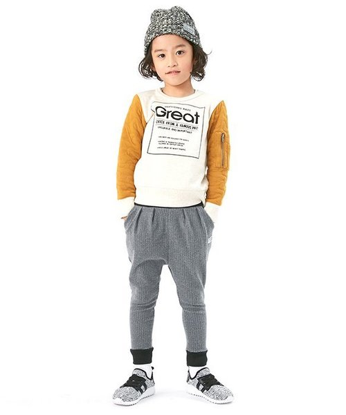 F.O.KIDS（エフオーキッズ）の「2柄サルエルタックパンツ 9分丈（その他パンツ・キッズ・グレー/グリーン・90/100/110/120/80/130/95/140）」の14枚目の写真