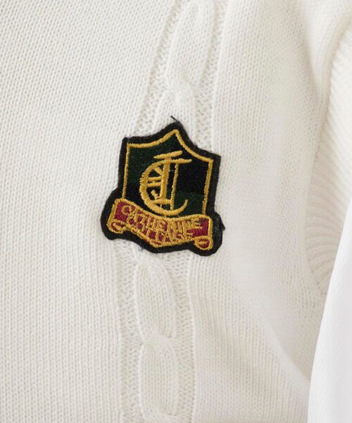 Catherine Cottage（キャサリンコテージ）の「ニットベストセット4点セット（セットアップ・キッズ・ホワイト/ブラック・100/120/95/110/130）」の11枚目の写真