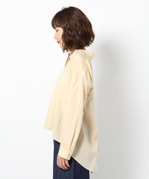 laboratory work（ラボラトリーワーク）の「抜き衿スキッパーシャツ（シャツ/ブラウス・レディース・ベージュ/ネイビー/オフホワイト・MEDIUM）」の11枚目の写真