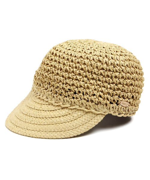 BREEZE（ブリーズ）の「ペーパーかぎ針キャップ（キャップ・キッズ・ベージュ/ブルー・50/54/56/48/52）」の2枚目の写真