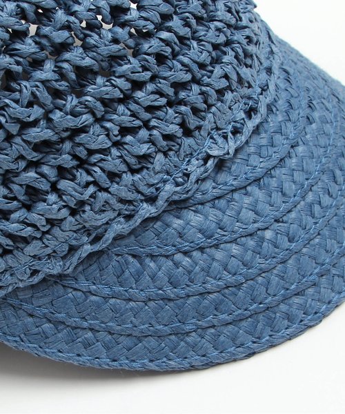 BREEZE（ブリーズ）の「ペーパーかぎ針キャップ（キャップ・キッズ・ベージュ/ブルー・50/54/56/48/52）」の5枚目の写真