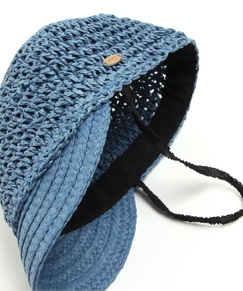 BREEZE（ブリーズ）の「ペーパーかぎ針キャップ（キャップ・キッズ・ベージュ/ブルー・50/54/56/48/52）」の7枚目の写真