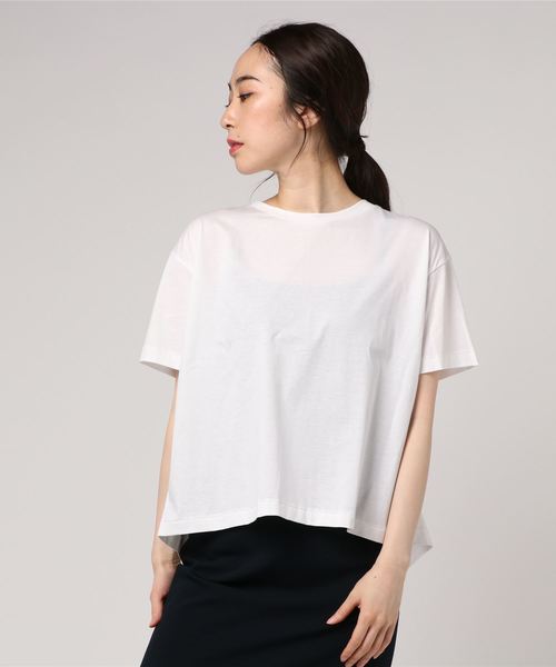 ESTNATION（エストネーション）の「ESTNATION バックタックカットソー（Tシャツ/カットソー・レディース・ホワイト/ブラック/キャメル・38）」の10枚目の写真