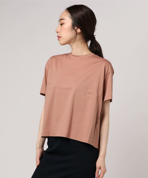 ESTNATION（エストネーション）の「ESTNATION バックタックカットソー（Tシャツ/カットソー・レディース・ホワイト/ブラック/キャメル・38）」の6枚目の写真