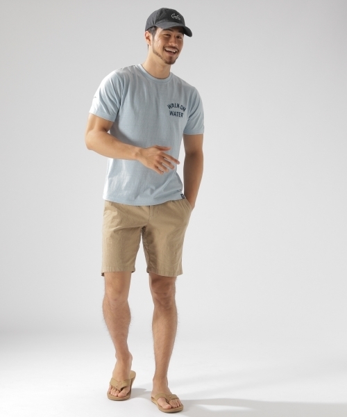 BAYFLOW（ベイフロー）の「BAYFLOW／ストレッチリネンショートパンツ 18SS（その他パンツ・メンズ・ベージュ/ネイビー/カーキ・SMALL/LARGE/MEDIUM）」の4枚目の写真