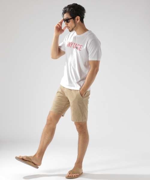 BAYFLOW（ベイフロー）の「BAYFLOW／ストレッチリネンショートパンツ 18SS（その他パンツ・メンズ・ベージュ/ネイビー/カーキ・SMALL/LARGE/MEDIUM）」の5枚目の写真