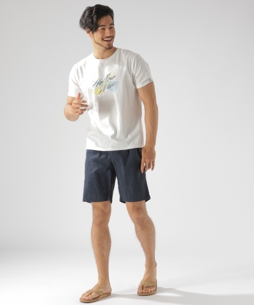 BAYFLOW（ベイフロー）の「BAYFLOW／ストレッチリネンショートパンツ 18SS（その他パンツ・メンズ・ベージュ/ネイビー/カーキ・SMALL/LARGE/MEDIUM）」の11枚目の写真