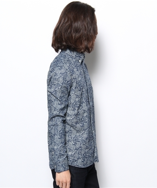 CIAOPANIC TYPY（チャオパニックティピー）の「デニムペイズリーシャツ（シャツ/ブラウス・メンズ・ネイビー/ブルー・SMALL/MEDIUM/LARGE）」の7枚目の写真