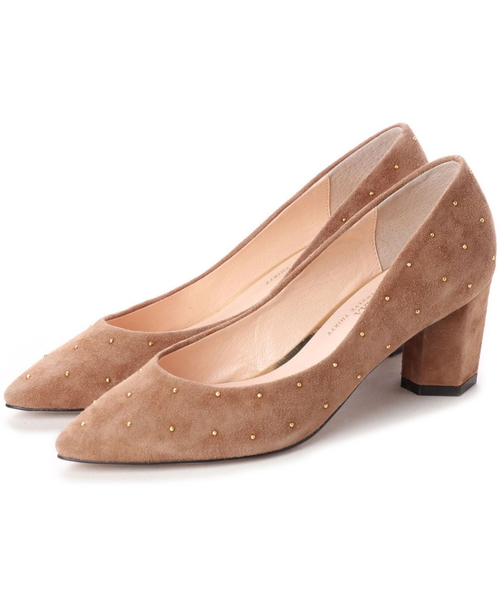 V SEVEN TWELVE THIRTY（ヴィセヴントゥエルヴサーティ）の「パール／スタッズパンプス（パンプス・レディース・ブラック系その他/ベージュ系その他/ピンク/ネイビー/ダークグリーン/ダークグレー・22.5cm/23cm/23.5cm/24cm/24.5cm）」の4枚目の写真