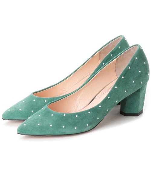 V SEVEN TWELVE THIRTY（ヴィセヴントゥエルヴサーティ）の「パール／スタッズパンプス（パンプス・レディース・ブラック系その他/ベージュ系その他/ピンク/ネイビー/ダークグリーン/ダークグレー・22.5cm/23cm/23.5cm/24cm/24.5cm）」の5枚目の写真