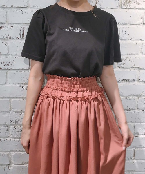 one after another NICE CLAUP（ワンアフターアナザーナイスクラップ）の「【ZOZO限定】柄アソートロングスカート（スカート・レディース・ブラック/ブラウン/イエロー/ピンク・FREE）」の7枚目の写真