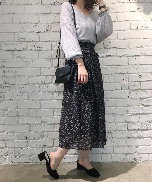 one after another NICE CLAUP（ワンアフターアナザーナイスクラップ）の「【ZOZO限定】柄アソートロングスカート（スカート・レディース・ブラック/ブラウン/イエロー/ピンク・FREE）」の21枚目の写真