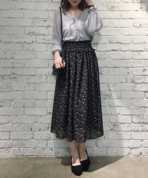 one after another NICE CLAUP（ワンアフターアナザーナイスクラップ）の「【ZOZO限定】柄アソートロングスカート（スカート・レディース・ブラック/ブラウン/イエロー/ピンク・FREE）」の22枚目の写真