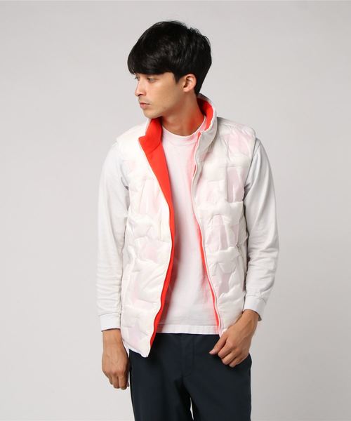 MARK & LONA(マークアンドロナ)の「M★ Embossed Down Vest(ダウンベスト・メンズ・ホワイト/チャコールグレー・46/48/50/44)」の22枚目の写真
