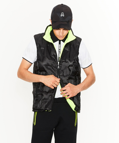 MARK & LONA(マークアンドロナ)の「M★ Embossed Down Vest(ダウンベスト・メンズ・ホワイト/チャコールグレー・46/48/50/44)」の5枚目の写真